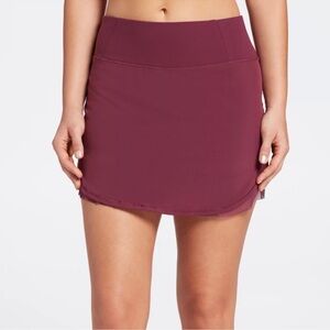 Calia by Carrie Underwood Tulip Hem Skort Maroon Red Purple Size Medium